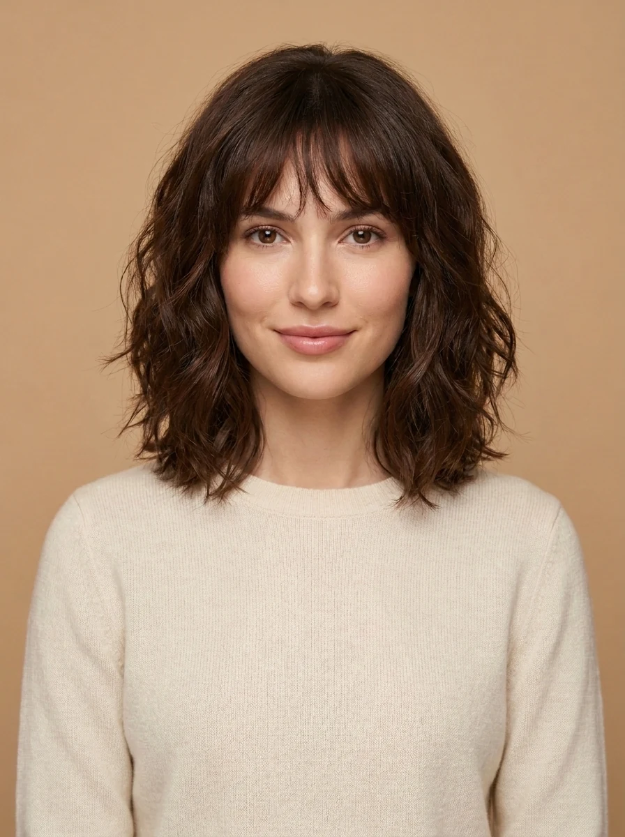 The same portrait after Ayna AI changed the hairstyle